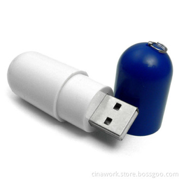 ABS Capsule Shaped USB 2.0 Flash Drive U Disk